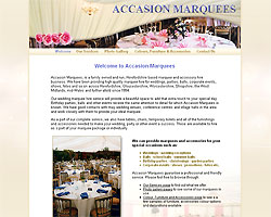 Screenshot of Accasion Marquees [click to enlarge]