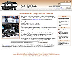 Screenshot of Castle Hill Books [click to enlarge]